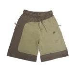 Kroen Asym Shorts Khaki Green (2)