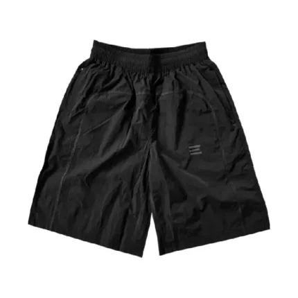 Kroen Black Nylon Overlock Shorts (1)